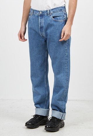 VINTAGE BLUE LEVI'S 501 FIT DENIM JEANS