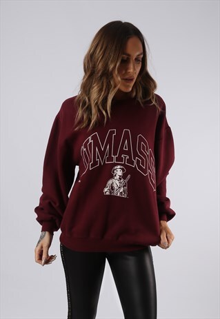 SWEATSHIRT JUMPER OVERSIZED RUSSELL ATHLETIC UK 14 (CCU)