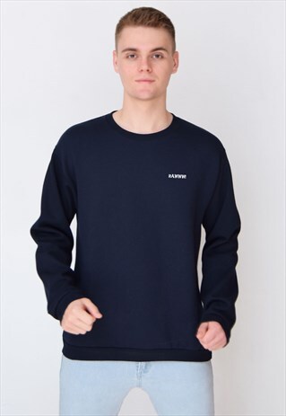 NAVY RAWWW (WHITE) SWEATSHIRT