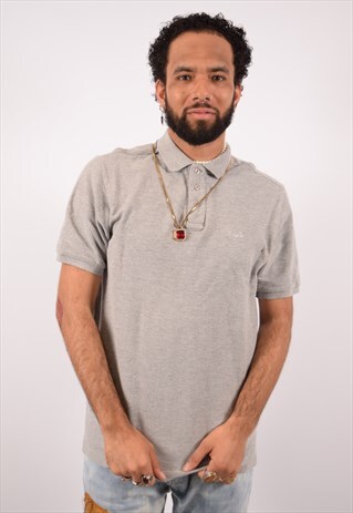 VINTAGE FILA POLO SHIRT GREY