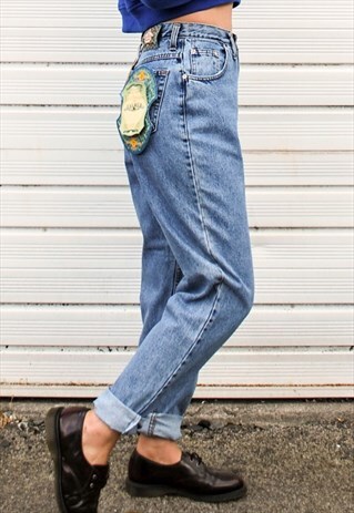 VINTAGE FALMER BLUE MOM JEANS