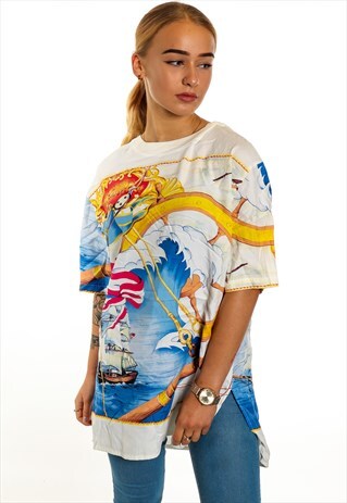 VINTAGE PATTERNED T-SHIRT T294