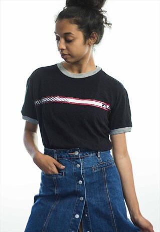 VINTAGE FILA LOGO T-SHIRT 90S S 5.8