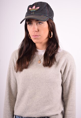 ADIDAS WOMENS VINTAGE CAP ONE SIZE BLACK 90'S