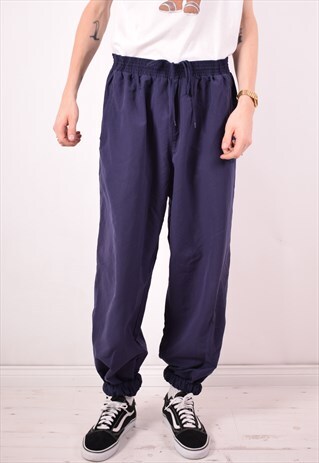 ADIDAS MENS VINTAGE TRACKSUIT TROUSERS XXL BLUE 90S