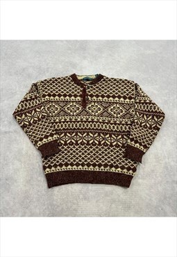 Vintage Knitted Jumper Men's XL