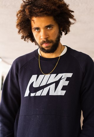 VINTAGE 90'S NIKE SWEATSHIRT IN BLACK AND WHITE