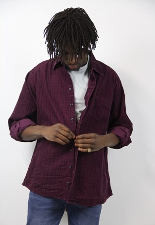 VINTAGE CORD CHECK SHIRT