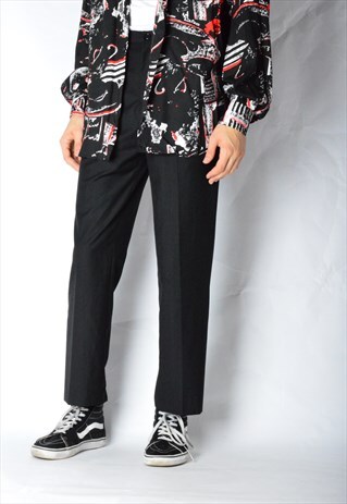 VINTAGE 90S BLACK STRIPED PANTS