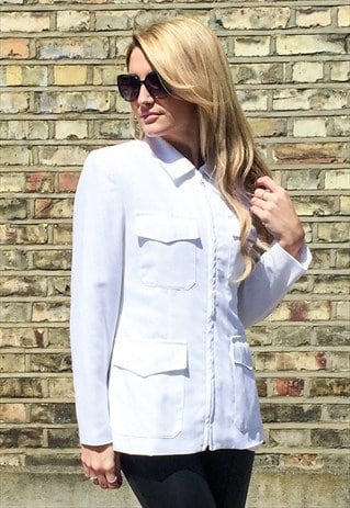 VINTAGE 80'S WHITE STIELMANN JACKET