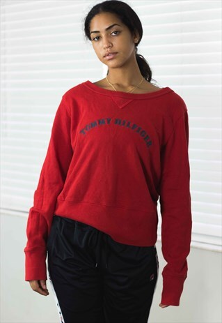 VINTAGE TOMMY HILFIGER SWEATSHIRT JUMPER LOGO 90S XL 17.9