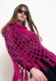VINTAGE 90S CROCHET PONCHO