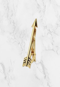 Gold Arrow Tie Clip