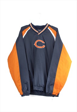 Vintage Bears NFL Windbreaker Sweatshirt in Blue M