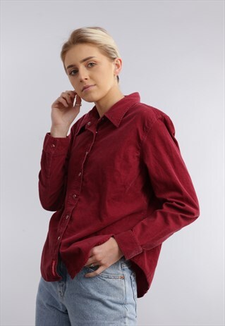 VINTAGE RED CORD SHIRT Z956