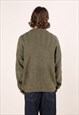 VINTAGE CHAPS JUMPER MEN'S KHAKI GREEN