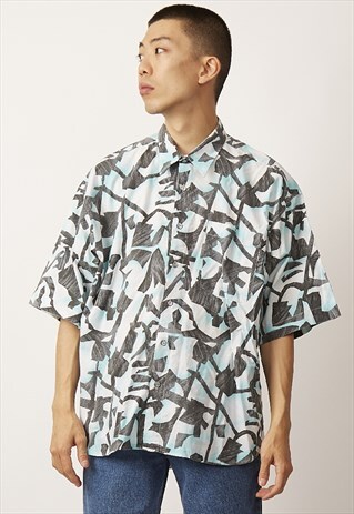 90'S VINTAGE MULTICOLOURED CRAZY PRINT SHIRT
