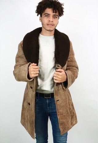 VINTAGE 90'S SHEARLING COAT