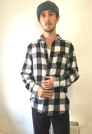 VINTAGE CHECK FLANNEL SHIRT