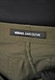 VINTAGE VERSACE JEANS COUTURE PANTS IN GREEN COLOUR Y2K 
