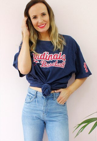 VINTAGE 90'S PRINTED SLOGAN 'CARDINALS' BASEBALL T-SHIRT TOP
