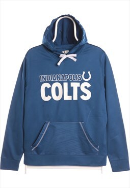 Vintage 90's NFL hoodie Colts Sports Nylon Blue Men's Medium