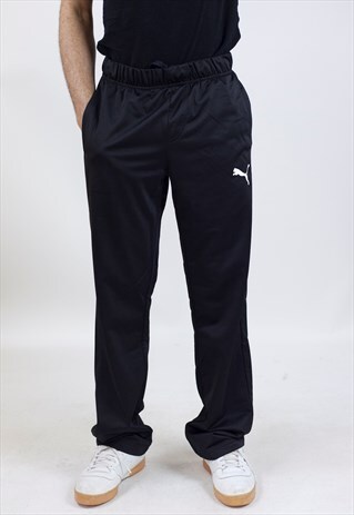 VINTAGE 90'S PUMA BLACK TRACKSUIT BOTTOMS