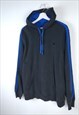 VINTAGE STARTER SWEATSHIRT HOODIE BLUE DETAILS IN BLACK M