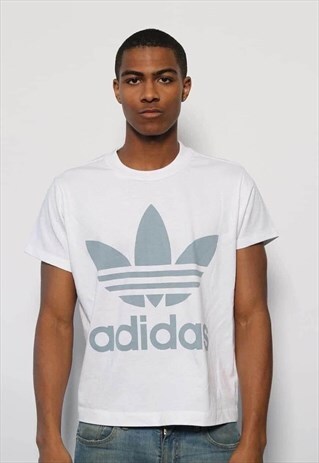 VINTAGE ADIDAS BIG LOGO T-SHIRT WHITE