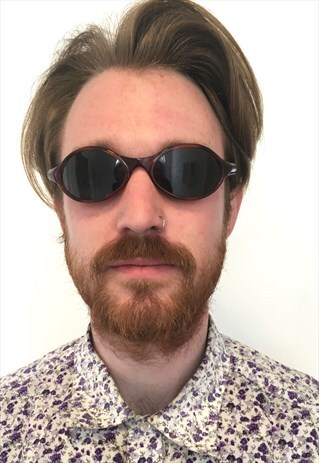 VINTAGE 90S BROWN SLIM SUNGLASSES