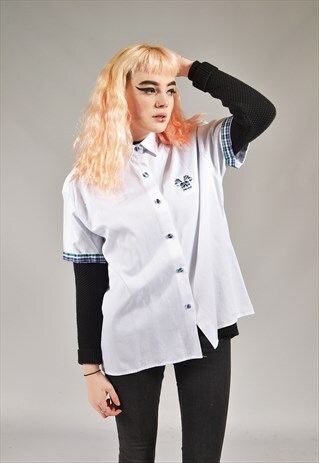 VINTAGE WHITE SPORTS SHIRT