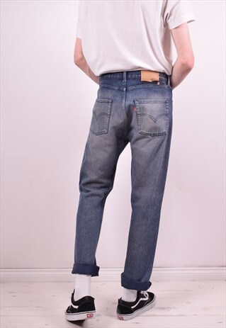 LEVI'S 501 MENS VINTAGE JEANS W30 L31 BLUE 90S
