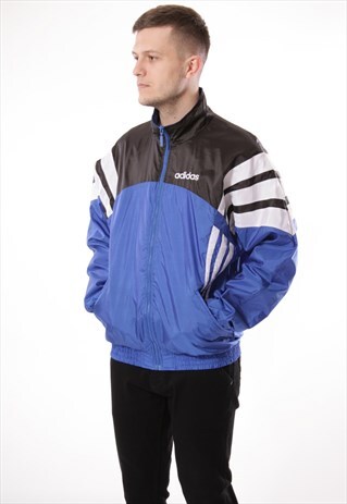 VINTAGE VTG RARE ADIDAS LOGO SHELL JACKET 13156
