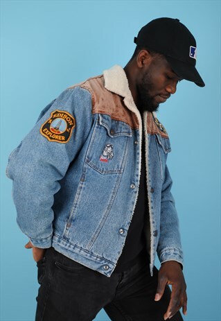 VINTAGE ROY ROGERS SHERPA LINED DENIM JACKET NJ380