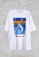 Vintage White Graphic Oversized T-Shirt Malaysia Swordfish