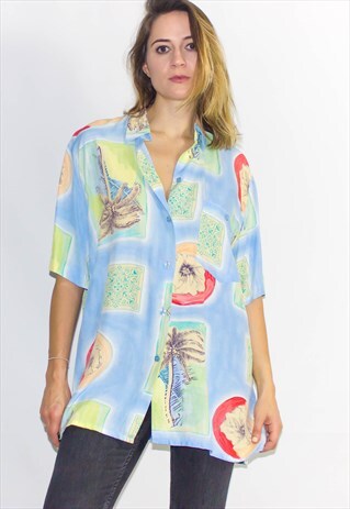 VINTAGE 90'S OVERSIZED SHIRT DRESS