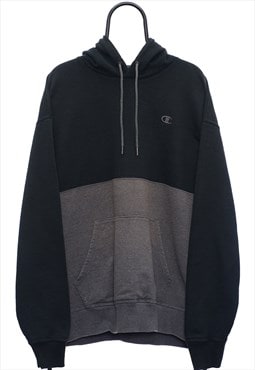 Vintage Champion Black Hoodie Mens