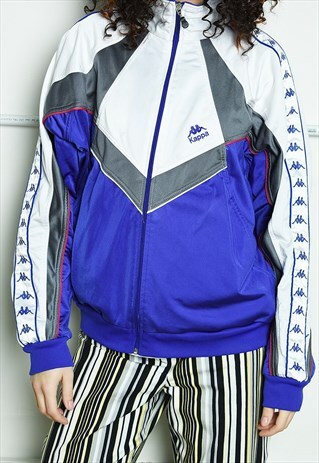 VINTAGE 90S FULL ZIP KAPPA SPORTS TRACKSUIT BOMBER JACKET