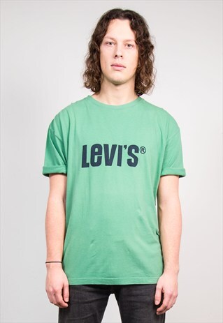 90'S VINTAGE LEVI'S GREEN T-SHIRT