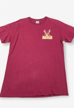 Vintage buckwear graphic t-shirt burgundy medium BV18463