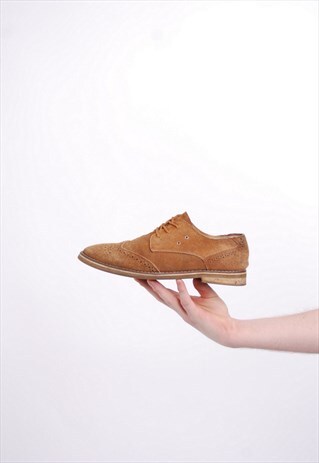 VINTAGE BROWN SUEDE BROGUES SHOES
