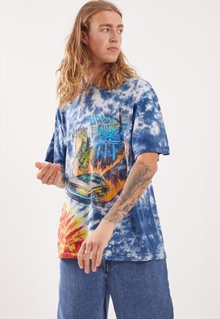 VINTAGE TIE DYE BACK TO THE FUTURE GRAPHIC T-SHIRT