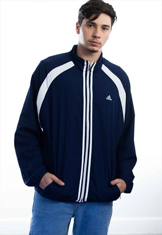 VINTAGE ADIDAS LOGO TRACK JACKET 90S L 11.3