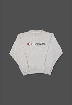 Vintage 90s Champion Embroidered Spellout Logo Sweatshirt