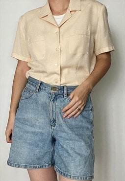 Butter yellow vintage shirt