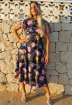 60s Floral Dress