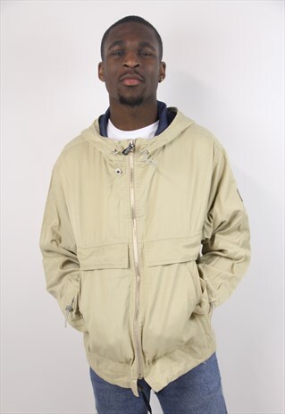 VINTAGE 90'S HOODED BEIGE JACKET