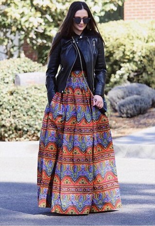 CASANOVA AFRICAN MAXI SKIRT