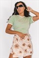 VINTAGE PASTEL GREEN NIKE EMBROIDERED T-SHIRT