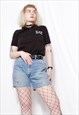 90S GRUNGE Y2K SPORTS EMPORIO ARMANI LOGO BLACK POLO SHIRT